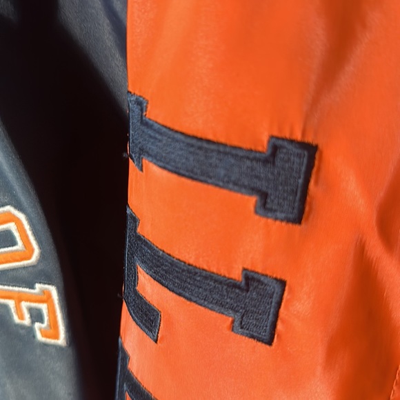 Vintage University of Illinois Chief Illini Steve & Barry’s Mens Large jacket - Picture 3 of 7